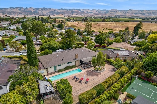 6058 Joan Pl, San Luis Obispo, CA 93401 - bird's eye view of a mountainous background and a pool