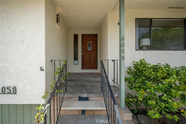 6058 Joan Pl, San Luis Obispo, CA 93401 - view of exterior entry featuring stucco siding