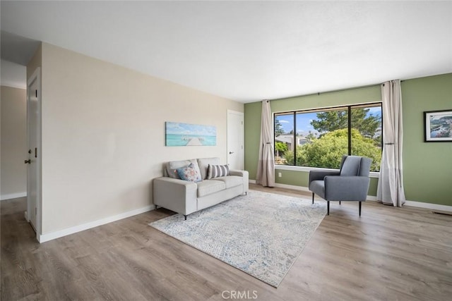 6058 Joan Pl, San Luis Obispo, CA 93401 - living room with baseboards and wood finished floors