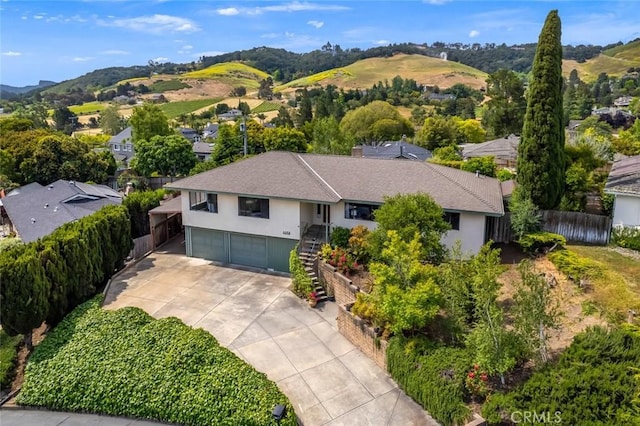 6058 Joan Pl, San Luis Obispo, CA 93401 - view from above of property featuring mountains