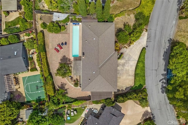 6058 Joan Pl, San Luis Obispo, CA 93401 - drone / aerial view of a pool