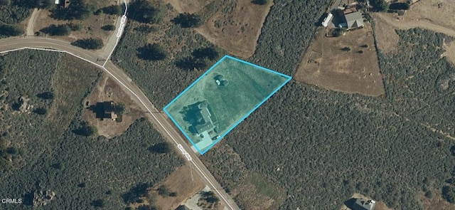 26941 Stirrup Way, Tehachapi, CA 93561 - aerial map of property and surrounding area with property parcel outlined