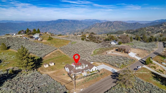 26941 Stirrup Way, Tehachapi, CA 93561 - aerial view of property and surrounding area featuring mountains