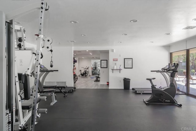5700 Baltimore Dr Unit 134, La Mesa, CA 91942 - workout area featuring recessed lighting