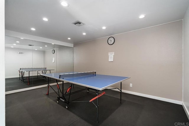 5700 Baltimore Dr Unit 134, La Mesa, CA 91942 - game room with rubber floors, baseboards, and recessed lighting
