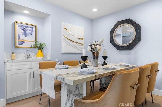 11636 Lambert Ave Unit 12, El Monte, CA 91732 - dining space featuring light wood-style floors and recessed lighting