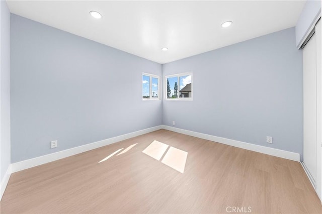 11636 Lambert Ave Unit 12, El Monte, CA 91732 - empty room with light wood-type flooring and recessed lighting