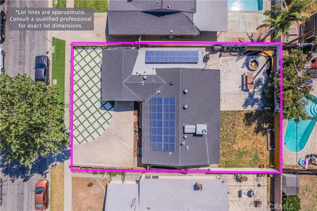 9551 Barkerville Ave, Whittier, CA 90605 - view from above of property with property boundaries highlighted