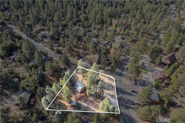 2320 Maplewood Way, Pine Mountain Club, CA 93222 - aerial view of property's location featuring property parcel outlined and a forest