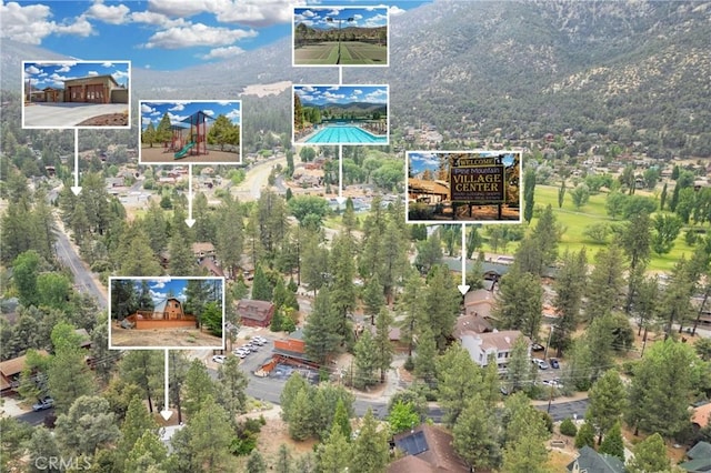 2320 Maplewood Way, Pine Mountain Club, CA 93222 - aerial overview of property's location with property parcel outlined