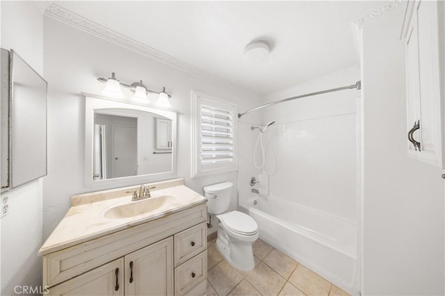 11867 Worcester Dr, Rancho Cucamonga, CA 91730 - bathroom with vanity, washtub / shower combination, and tile patterned floors