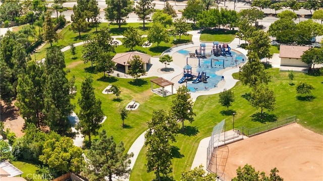 11867 Worcester Dr, Rancho Cucamonga, CA 91730 - aerial view of a pool area and a recreational park