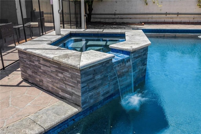 5345 Kenwood Ave, Buena Park, CA 90621 - outdoor pool featuring an in-ground hot tub and a patio area