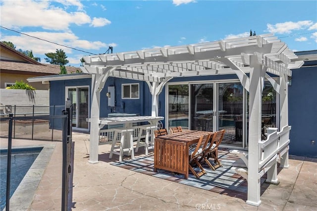5345 Kenwood Ave, Buena Park, CA 90621 - view of patio with a pergola and outdoor dining area