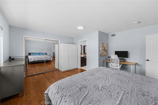 5345 Kenwood Ave, Buena Park, CA 90621 - bedroom featuring wood finished floors and a closet