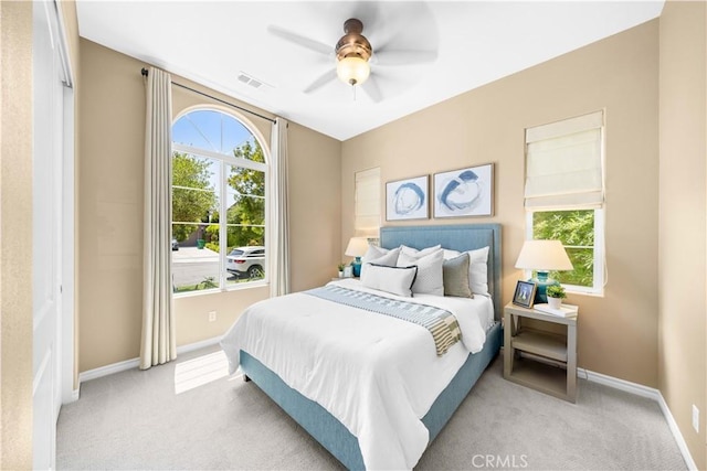 103 Sparrow, Irvine, CA 92618 - carpeted bedroom featuring baseboards and a ceiling fan