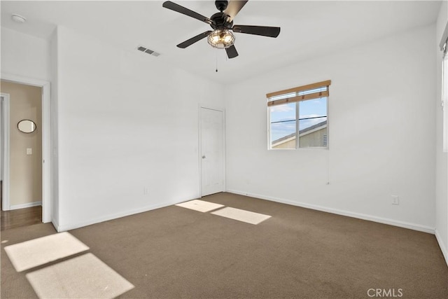 2123 Coconut Pl, Palmdale, CA 93551 - carpeted empty room with a ceiling fan and a smoke detector