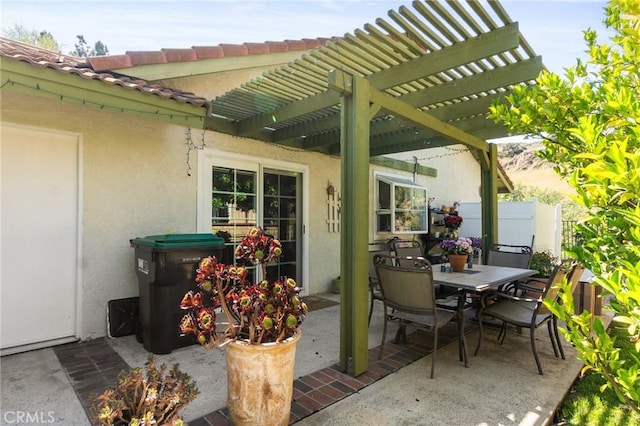 2482 Limestone Ct, Chino Hills, CA 91709 - view of patio featuring outdoor dining area and a pergola