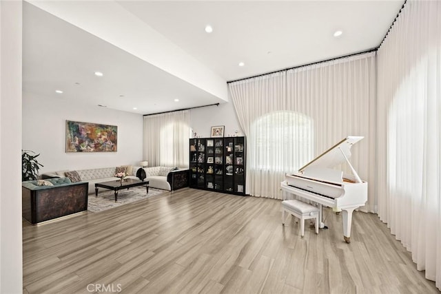 1279 Waterbrook Cir, Walnut, CA 91789 - sitting room featuring light wood-style floors and recessed lighting
