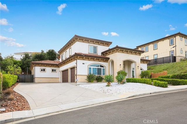 1279 Waterbrook Cir, Walnut, CA 91789 - view of front of property with stucco siding, a garage, concrete driveway, and a tiled roof
