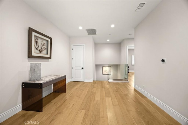 1279 Waterbrook Cir, Walnut, CA 91789 - hall featuring light wood-style flooring, baseboards, and recessed lighting