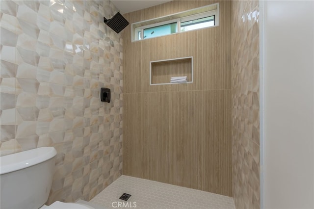 876 Ballina Ct, Newbury Park, CA 91320 - bathroom featuring tiled shower and toilet