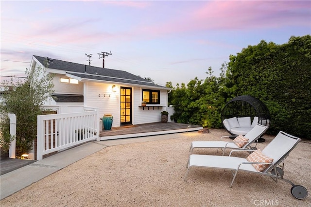 425 Tustin Ave, Newport Beach, CA 92663 - back of house with a patio and a deck