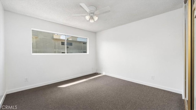 3649 Glendon Ave Unit 202, Los Angeles, CA 90034 - carpeted spare room with a textured ceiling, a ceiling fan, and baseboards