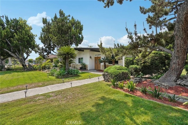 1721 S 3rd Ave, Arcadia, CA 91006 - obstructed view of property with stucco siding and a front yard