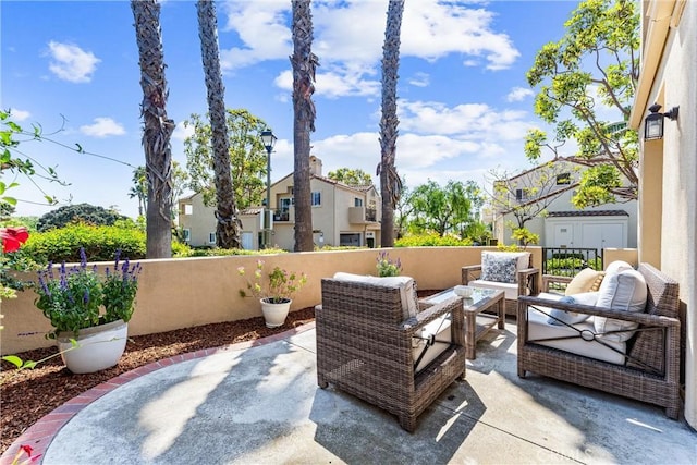 3 Fleurance St, Laguna Niguel, CA 92677 - view of patio / terrace with an outdoor hangout area and a residential view