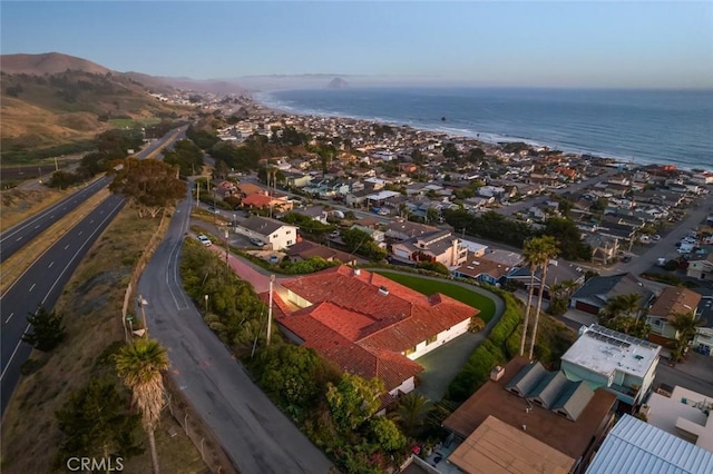 1000 Park Ave, Cayucos, CA 93430 - aerial overview of property's location with a large body of water and nearby suburban area