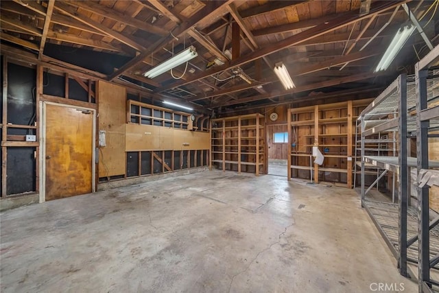 1000 Park Ave, Cayucos, CA 93430 - misc room with a garage and unfinished concrete floors