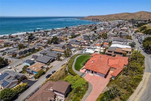 1000 Park Ave, Cayucos, CA 93430 - aerial perspective of suburban area featuring a water and mountain view