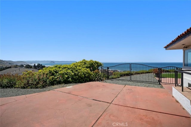 1000 Park Ave, Cayucos, CA 93430 - view of patio / terrace with a water view