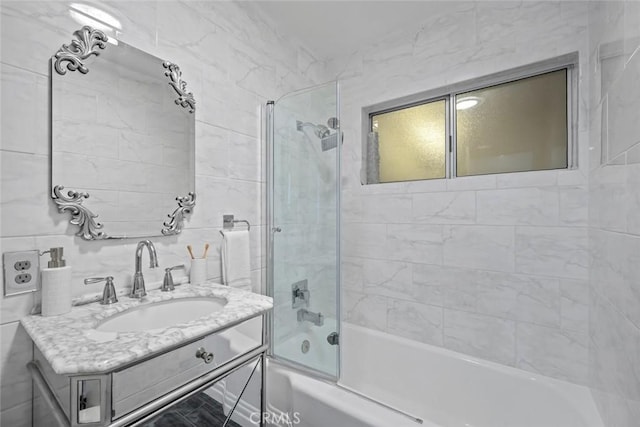 1000 Park Ave, Cayucos, CA 93430 - bathroom with shower / bath combination with glass door and vanity
