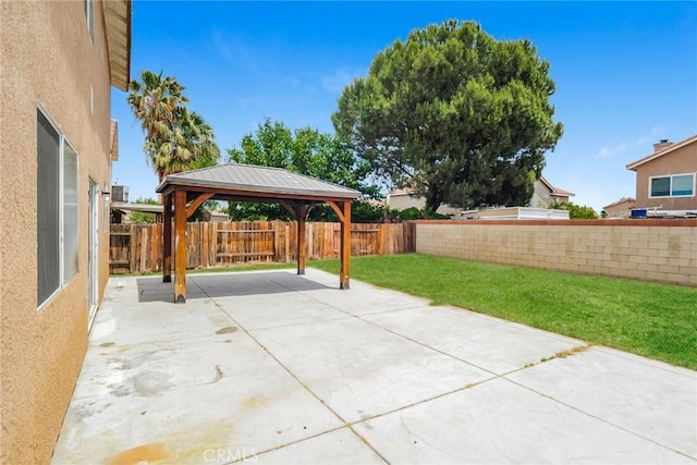 44124 Sundance Ct, Lancaster, CA 93535 - view of patio featuring a gazebo