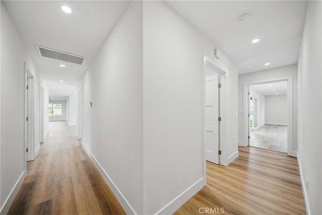 830 Huerta Verde Rd, Glendora, CA 91741 - hall with light wood finished floors, recessed lighting, and baseboards