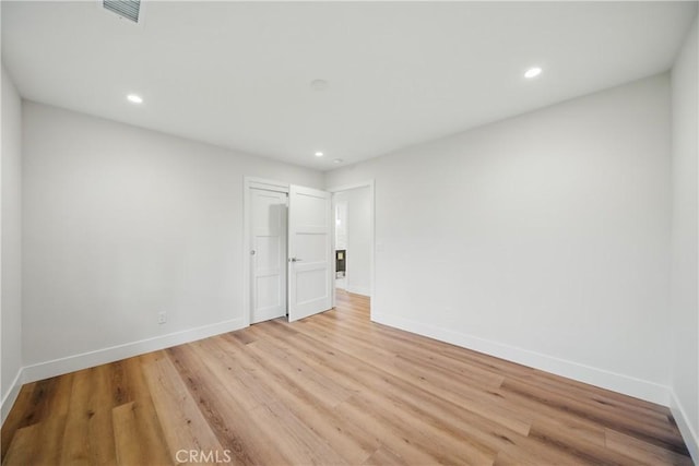 830 Huerta Verde Rd, Glendora, CA 91741 - spare room featuring baseboards, recessed lighting, and light wood-type flooring