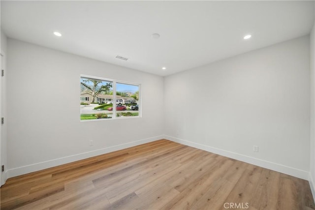 830 Huerta Verde Rd, Glendora, CA 91741 - unfurnished room with baseboards, light wood-style flooring, and recessed lighting