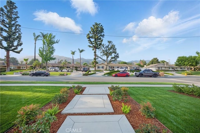 830 Huerta Verde Rd, Glendora, CA 91741 - view of grassy yard with a residential view and a mountain view