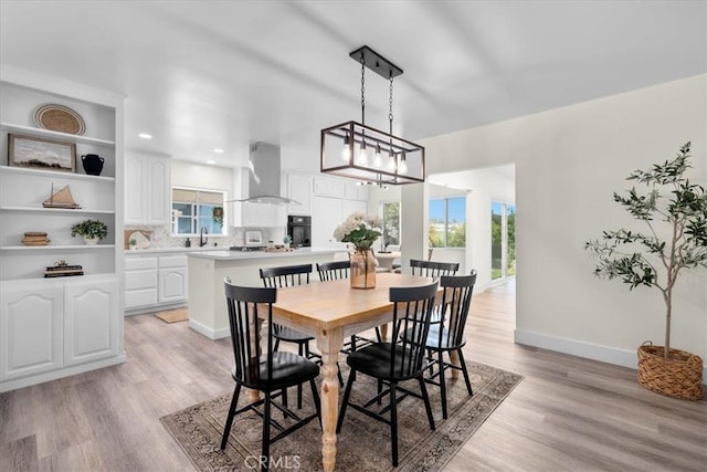 20512 Wayne Ave, Torrance, CA 90503 - dining area with light wood-style floors, baseboards, and recessed lighting