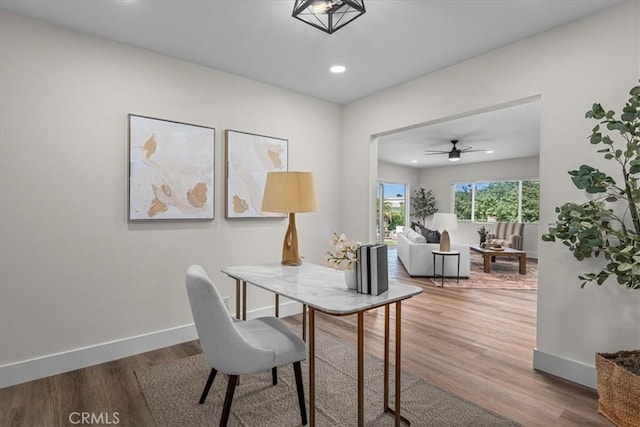 20512 Wayne Ave, Torrance, CA 90503 - office featuring wood finished floors, recessed lighting, and baseboards