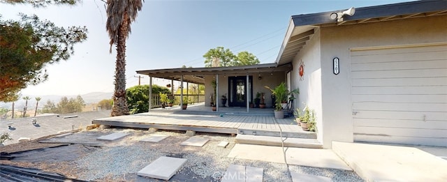 23201 Sprungle Cir, Menifee, CA 92587 - view of patio / terrace with a deck with mountain view