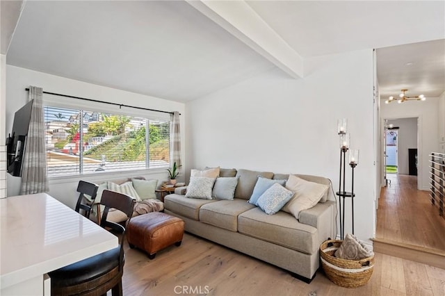 1637 Spreckels Ln, Redondo Beach, CA 90278 - living area featuring wood-type flooring and a chandelier
