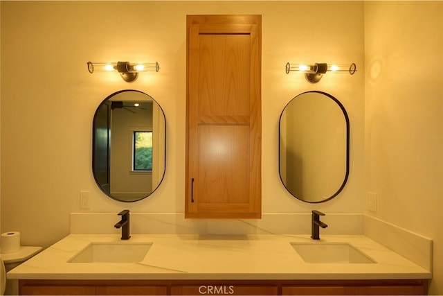 26603 Windward Rd, Lake Arrowhead, CA 92352 - bathroom featuring double vanity