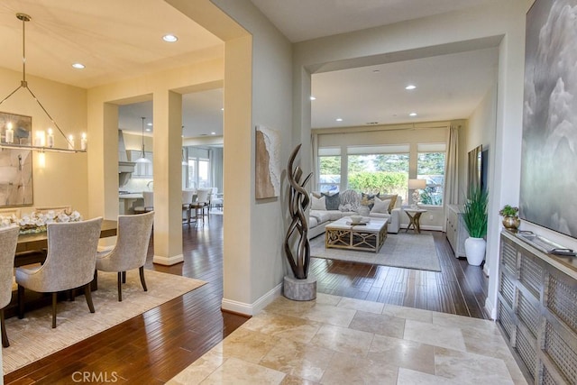 1801 Louise Ln, Nipomo, CA 93444 - entrance foyer featuring wood-type flooring, baseboards, and recessed lighting