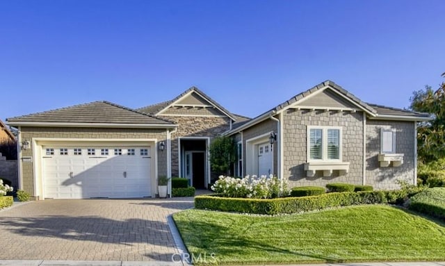 1801 Louise Ln, Nipomo, CA 93444 - view of front of home featuring an attached garage, decorative driveway, and a front yard