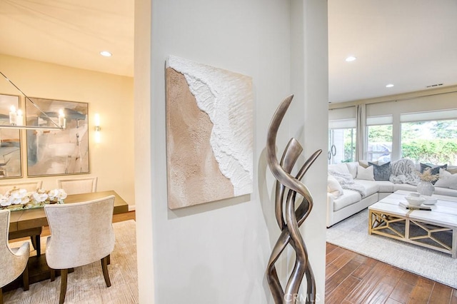 1801 Louise Ln, Nipomo, CA 93444 - living area featuring wood finished floors and recessed lighting