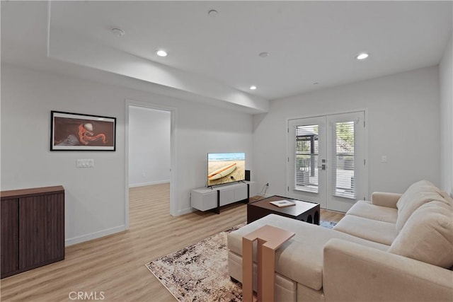 419 N Chandler Ave Unit 305, Monterey Park, CA 91754 - living area with light wood-style flooring and recessed lighting