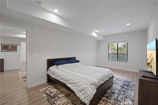 419 N Chandler Ave Unit 305, Monterey Park, CA 91754 - bedroom with light wood-style floors and recessed lighting